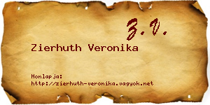 Zierhuth Veronika névjegykártya