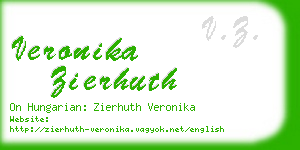 veronika zierhuth business card